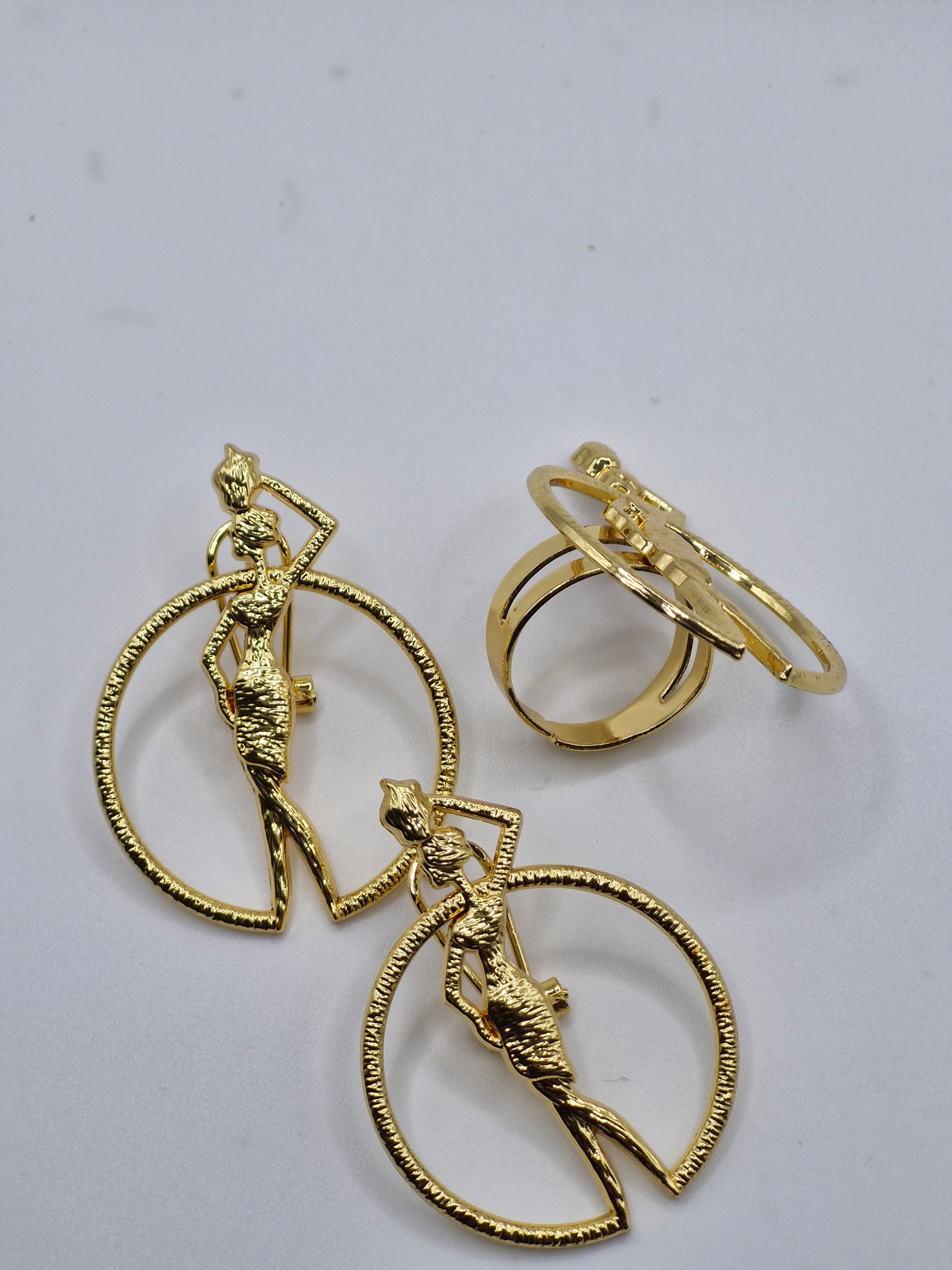 Ensemble bague & boucle d'oreilles