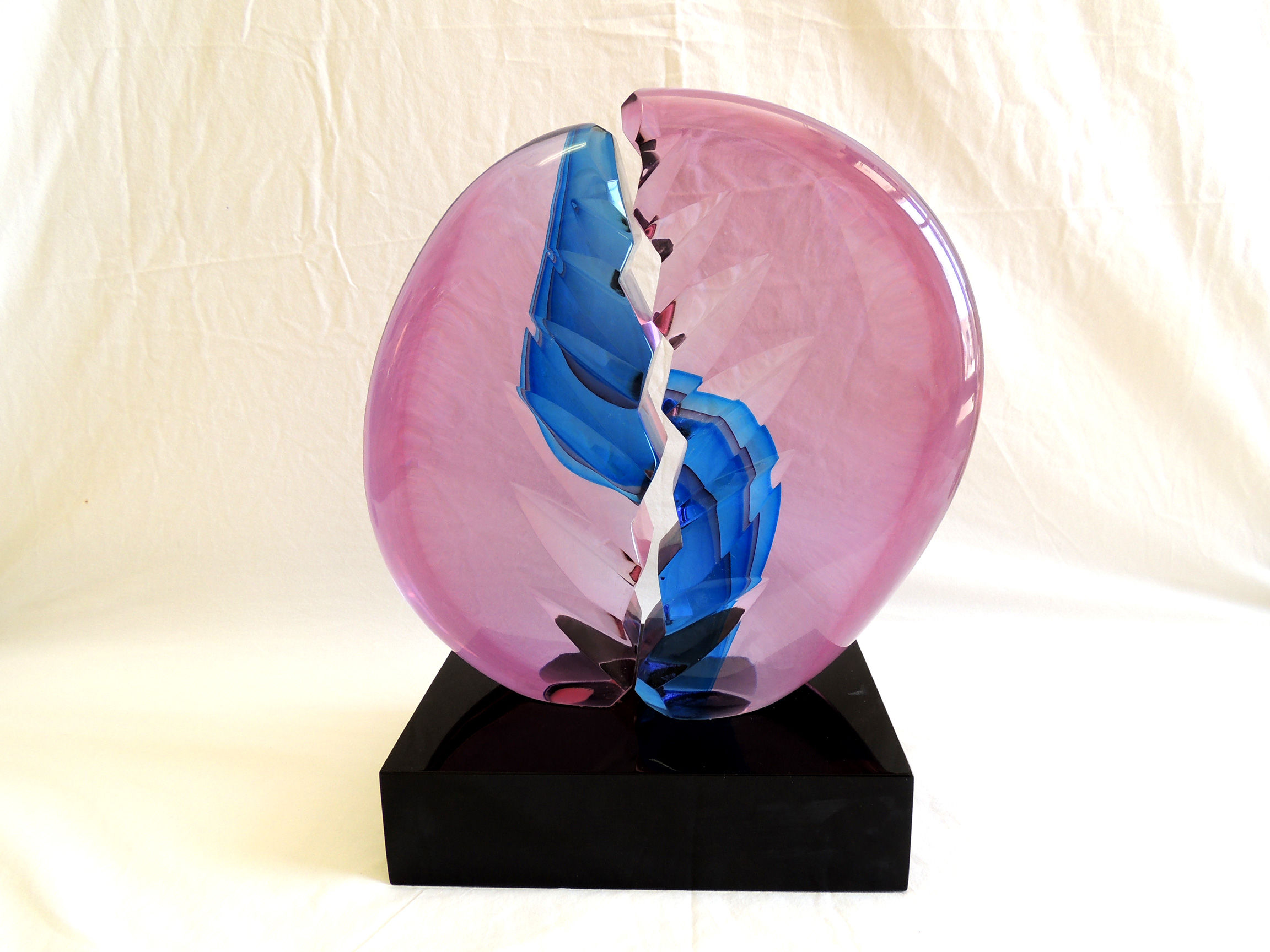 Glass Purple and Blue Glass Accessory