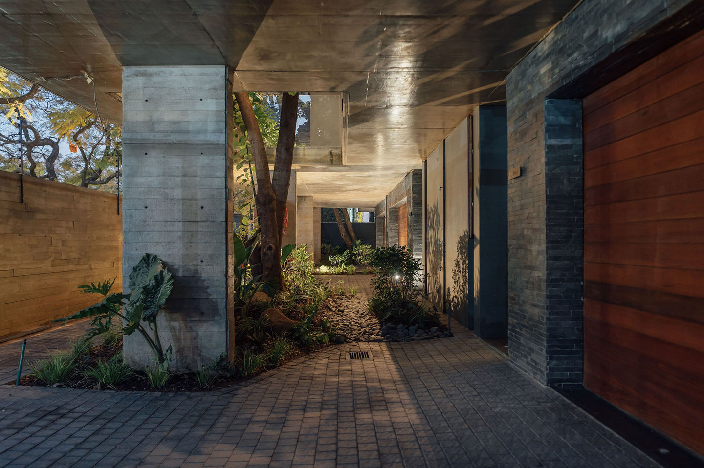 pretoria architects
brooklyn architects
brooklyn architecture
corten steel
lasercut steel
greenroof
off shutter concrete
south african architects
brutalist architecture
walnut details