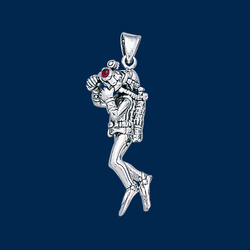 Taucher XXL, seitlich mit u/w-Kamera