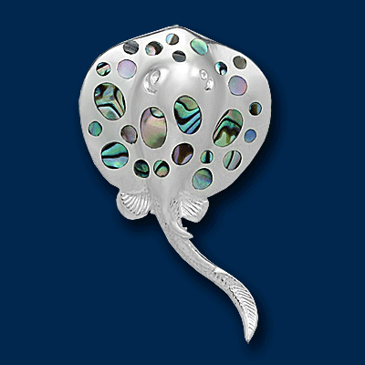 Stachelrochen mit Abalone, medium