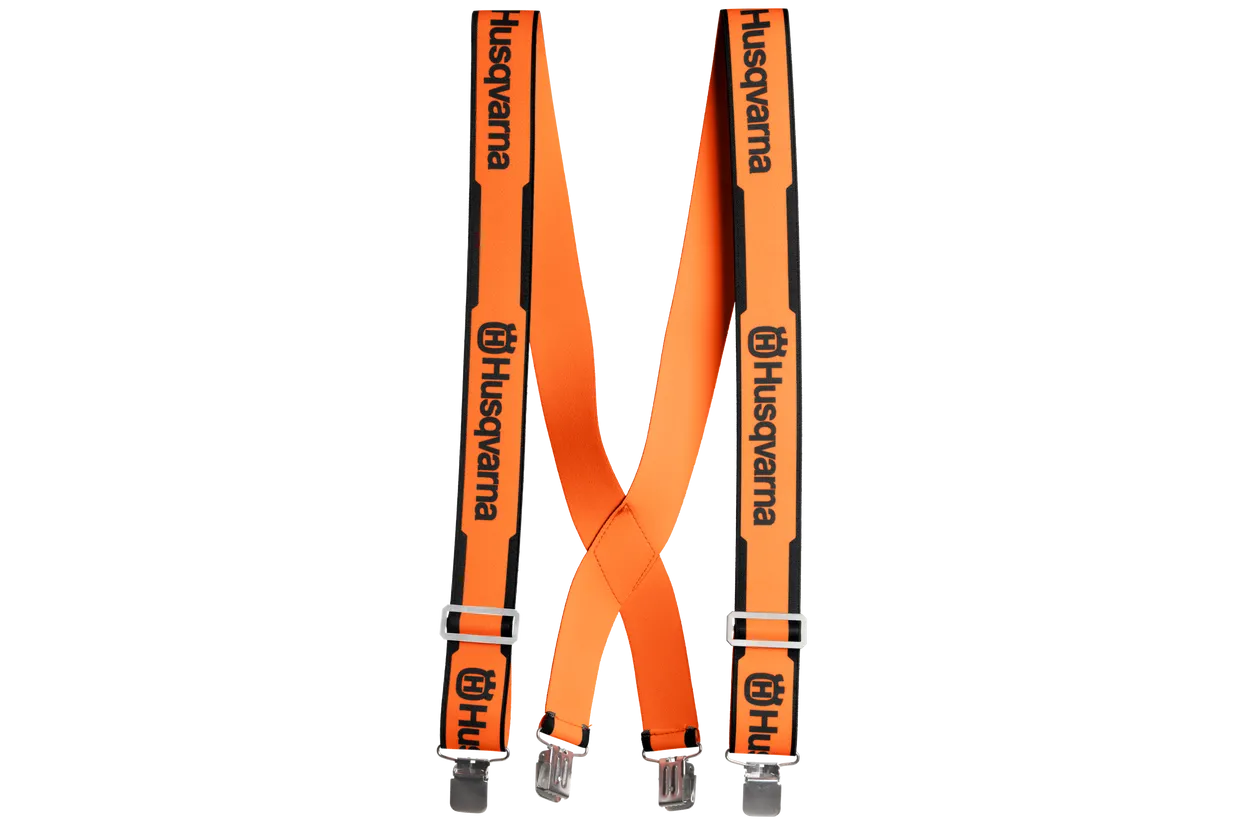 HUSQVARNA Suspenders (clips) for chainsaw pants Orange Pioneer