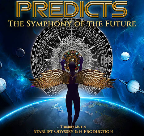 PREDICTS. Cover album Human & Beyond. Thierry Mutin creator