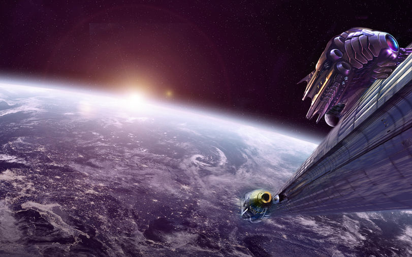 Ascenseur spatial Starlift Odyssey. Thierry Mutin Predicts. Le Futur de l'humain.