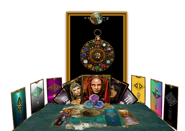 Cards Game Saga PREDICTS. Design Thierry Mutin