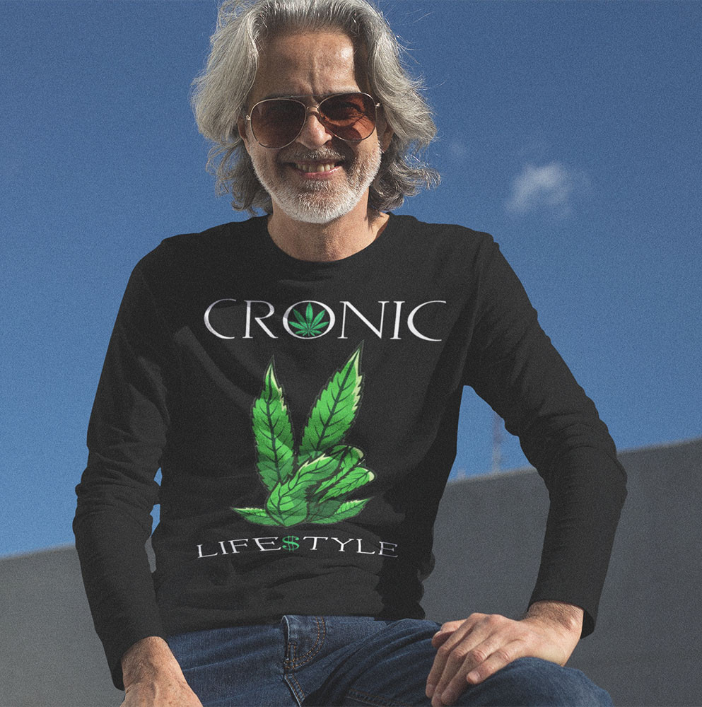 Men's Long Sleeve Peace Leaves