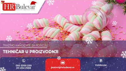 Tehničar u proizvodnji | Oglas za posao, Voždovac