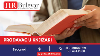 Prodavac u knjižari | Beograd, zarada 54.000 rsd.