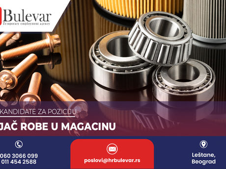 Odvajač robe u magacinu | Oglas za posao, Leštane, Beograd