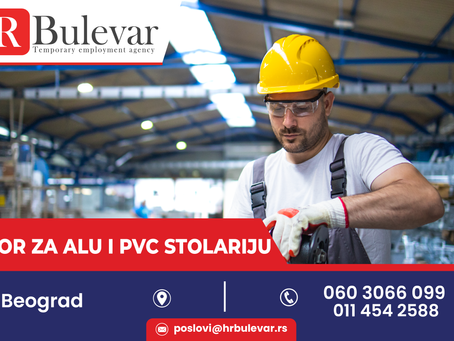 Majstor za aluminijumsku i PVC stolariju | Beograd + smeštaj