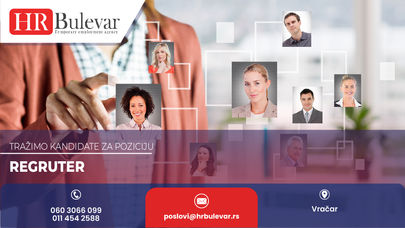 Regruter | Oglas za posao, Vračar