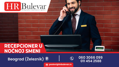 Recepcioner u noćnoj smeni | Beograd (Železnik), zarada 50.000 rsd.
