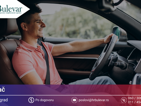 Vozač | Oglas za posao, Beograd