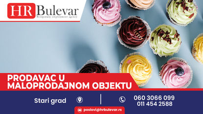 Prodavac u maloprodajnom objektu | Stari Grad, zarada 50.000 rsd. + prevoz