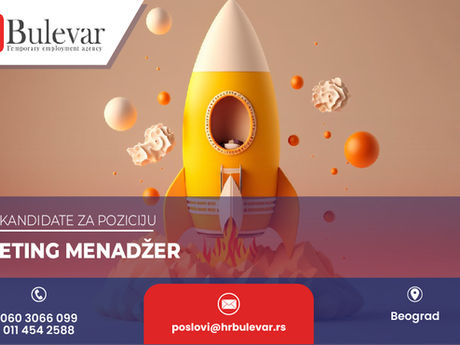 Marketing menadžer | Oglas za posao, Beograd