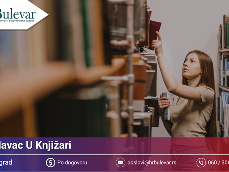Prodavac u knjižari | Oglas za posao, Beograd