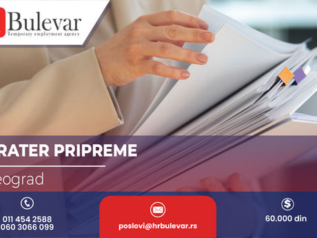 Operater pripreme | Oglas za posao, Beograd