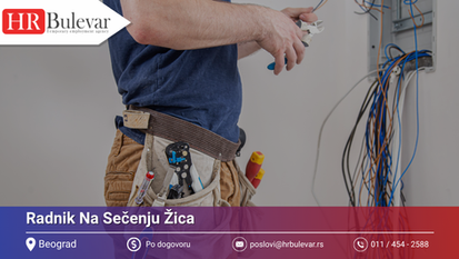 Radnik Na Sečenju Žica