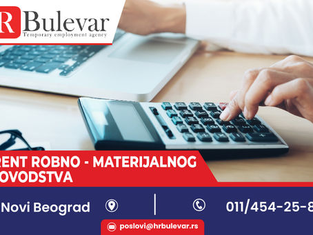 Referent robno-materijalnog knjigovodstva | Novi Beograd