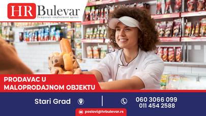 Prodavac u maloprodajnom objektu | Oglas za posao, Stari Grad + 50.000