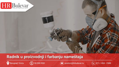 Radnik u proizvodnji i farbanju nameštaja