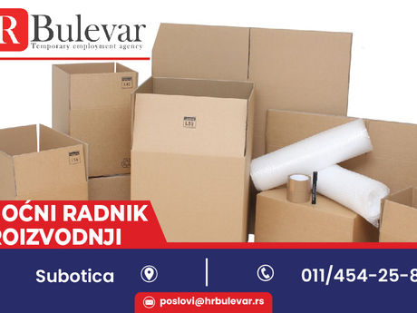 Pomoćni radnik u proizvodnji | Subotica