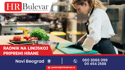 Radnik na linijskoj pripremi hrane | Novi Beograd