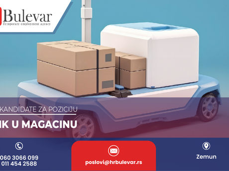 Radnik u magacinu | Oglas za posao, Zemun