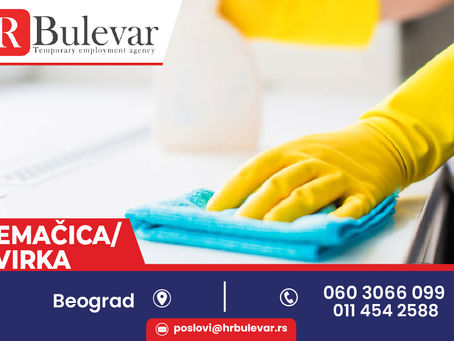 Spremačica/Servirka | Beograd (Donji Dorćol), zarada 50.000 rsd.