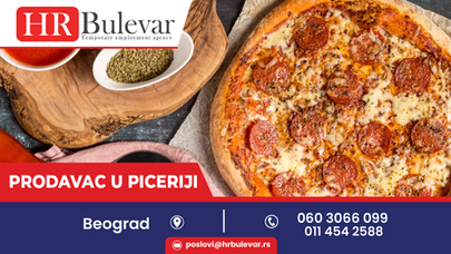 Prodavac u piceriji | Oglas za posao, Beograd + 70.000rsd