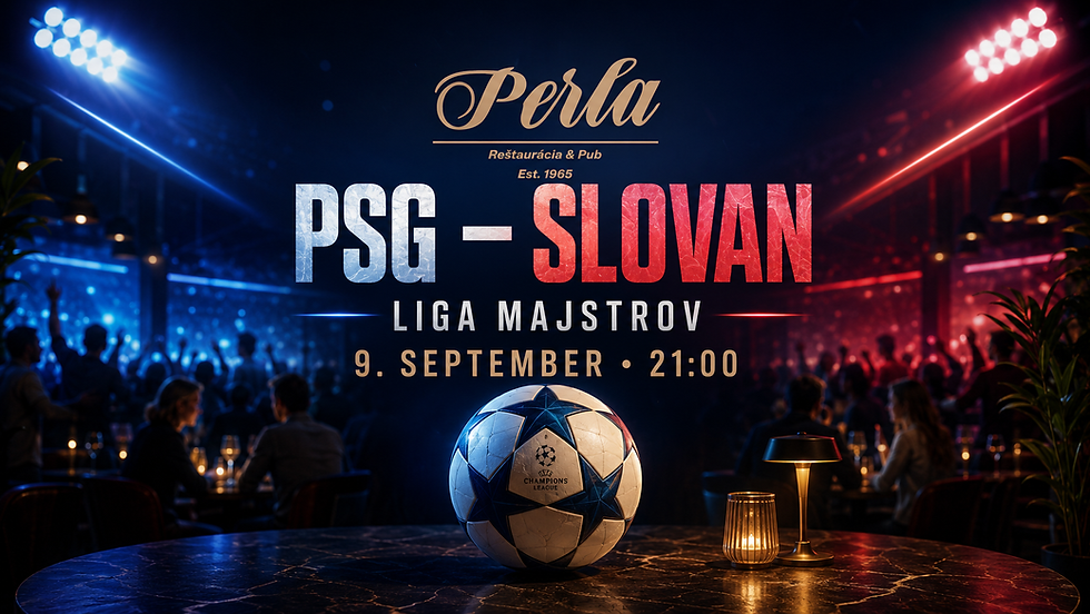 Slovan – Paris: Liga majstrov v Perle