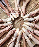 Ballerinas Sitting in a Circle