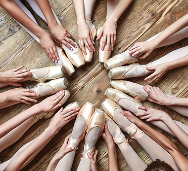 Ballerinas Sitting in a Circle