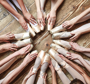Ballerinas Sitting in a Circle