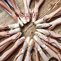 Ballerinas Sitting in a Circle