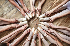 Ballerinas Sitting in a Circle