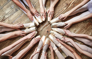Ballerinas Sitting in a Circle
