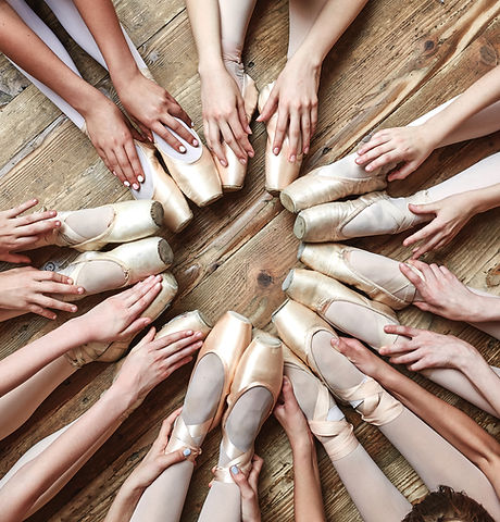 Ballerinas Sitting in a Circle