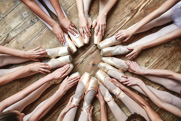 Ballerinas Sitting in a Circle