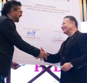 Créditos para mipymes en Hidalgo se multiplican casi 10 veces en cuatro años; anuncian bolsa de 700 mdp