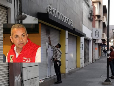 Sergio Baños ahoga al comercio establecido del Centro Histórico.