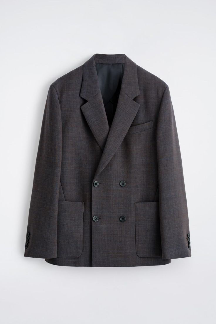 Destructured Wool-Blend Blazer