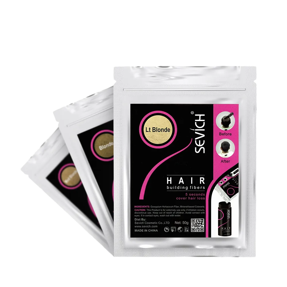 Sevich 100g Hair Fibers 10 Color Keratin Hair Building Fiber Powder Instant Hair