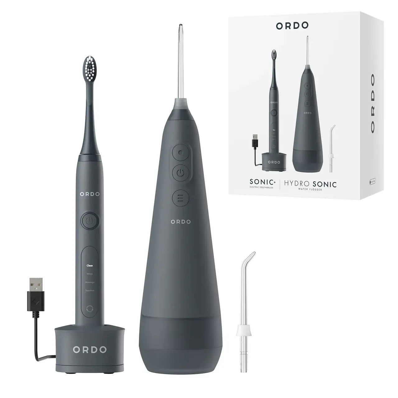 Ordo Sonic+ Electric Toothbrush & Hydro Sonic Water Flosser Bundle