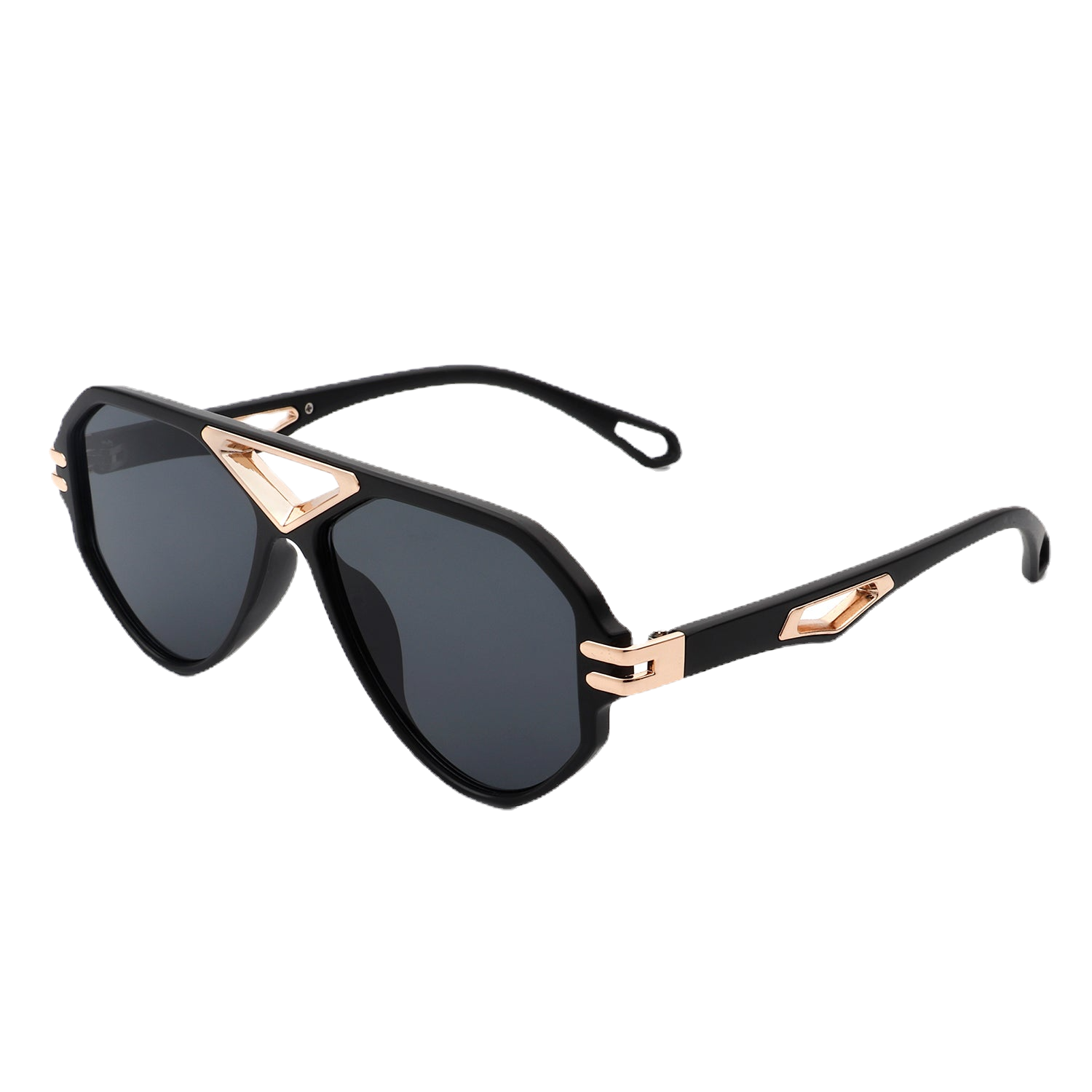 Unityth - Geometric Retro Round Vintage Fashion Aviator Sunglasses