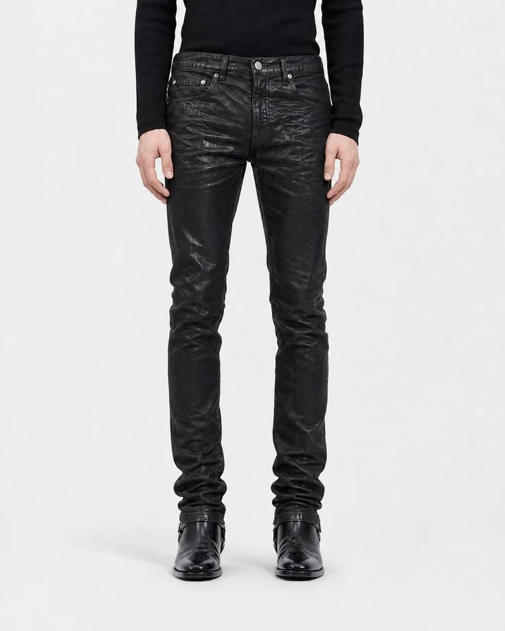 Slick Coated Slim Jeans