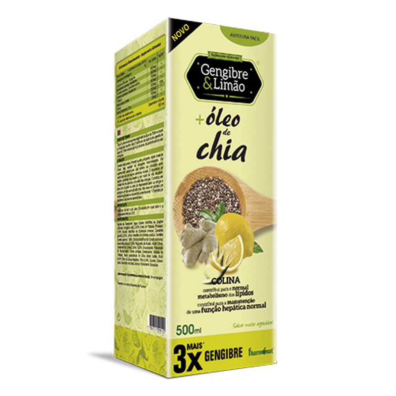 Óleo de Chia + Gengibre e Limão