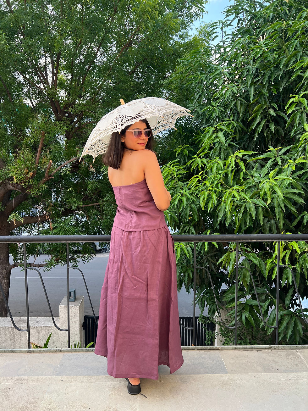 Thumbnail: Purple Tube Top With Skirt 