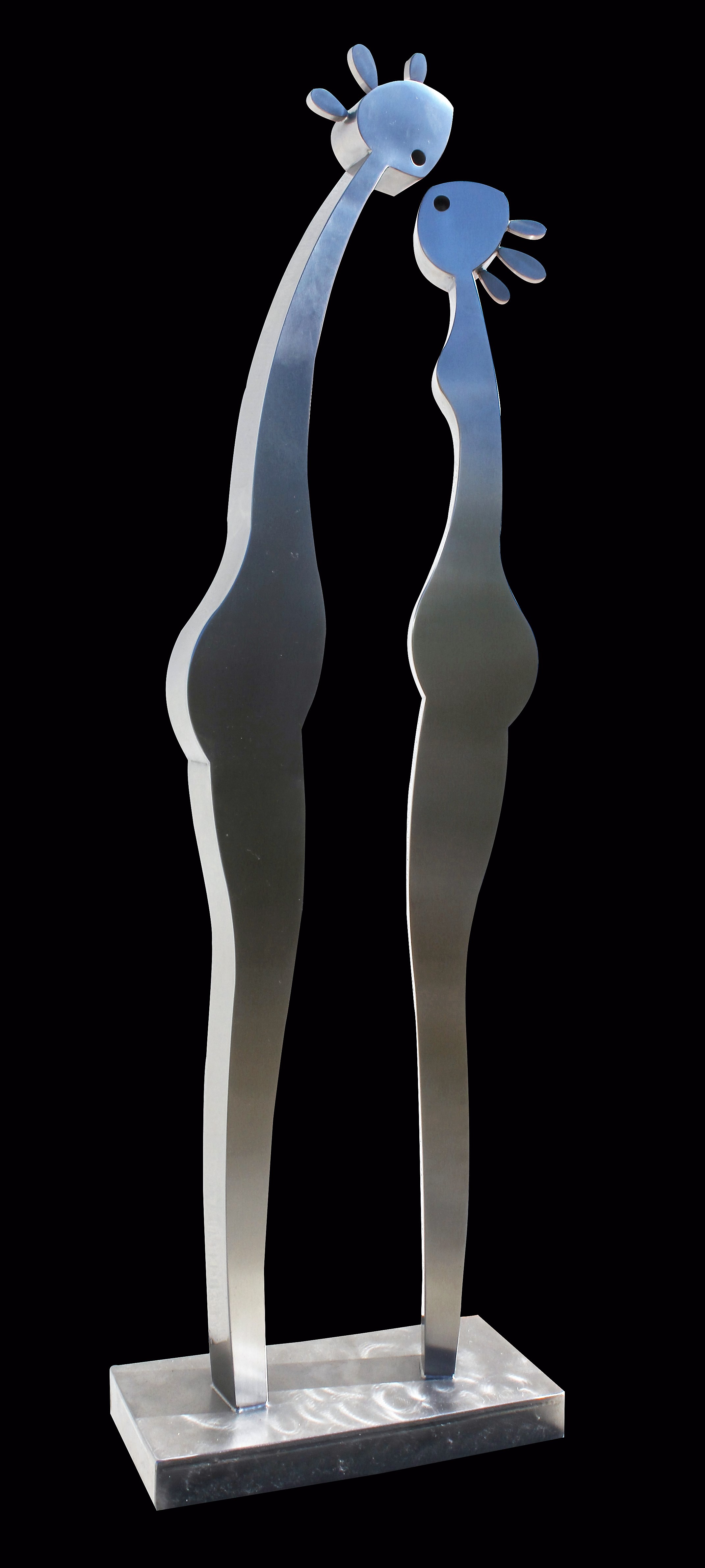LE BAISER 8 ex. inox L 30 x 14 H 97cm