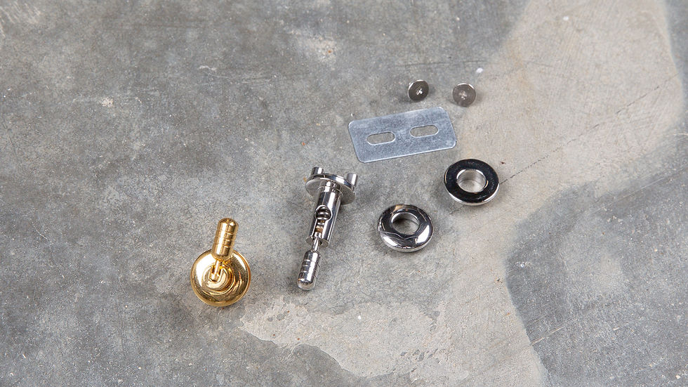 Thumbnail: Retro Foldable Purse Closure - Stainless Steel